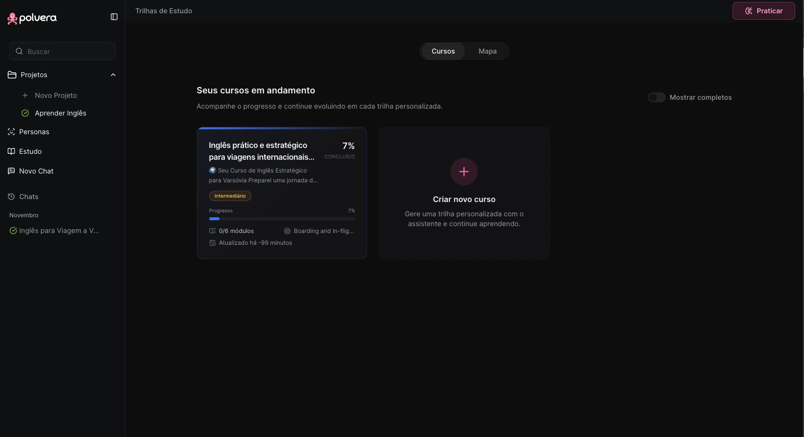 Nunca perca seu progresso. Retome seus estudos exatamente de onde você parou, em qualquer dispositivo